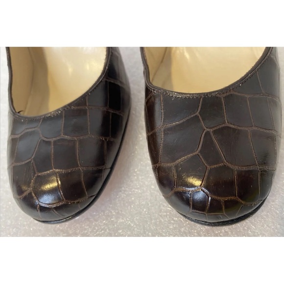 Christian Louboutin vintage Bianca Crocodile Heels 37 1/2 - Picture 6 of 9